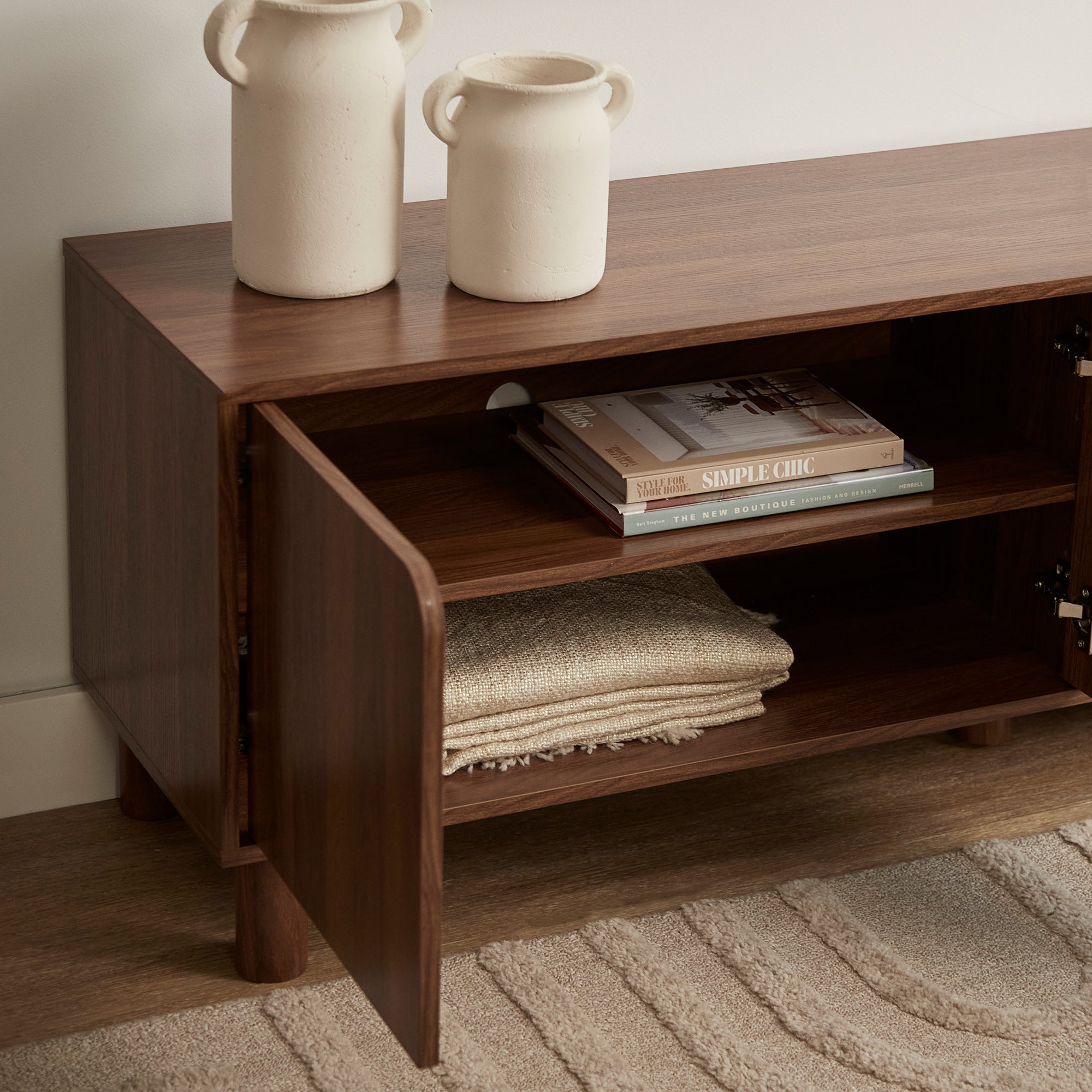Davis Entertainment Unit Walnut (160cm)