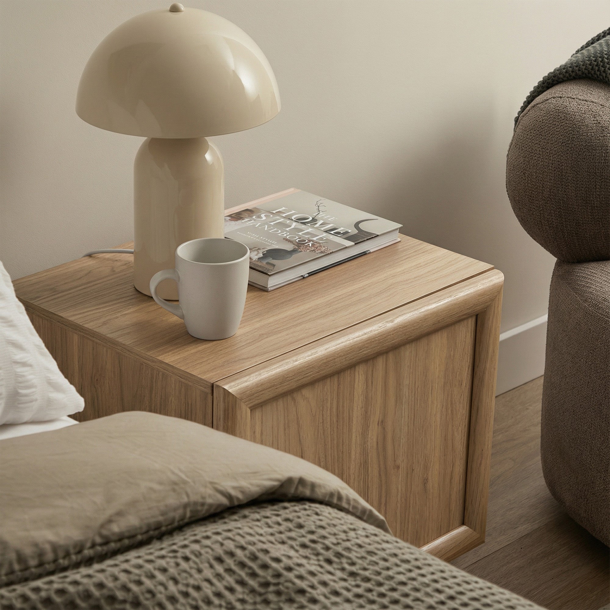 Linero Bedside Table Oak