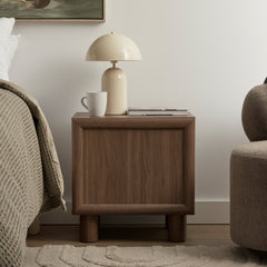 Linero Bedside Table Walnut