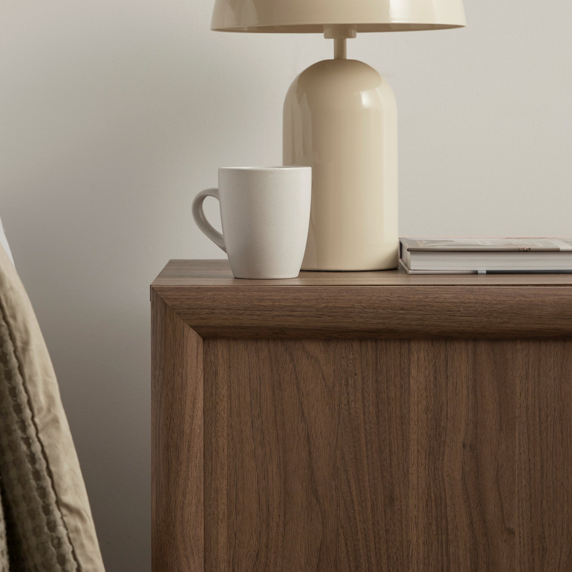 Linero Bedside Table Walnut (Set of 2)