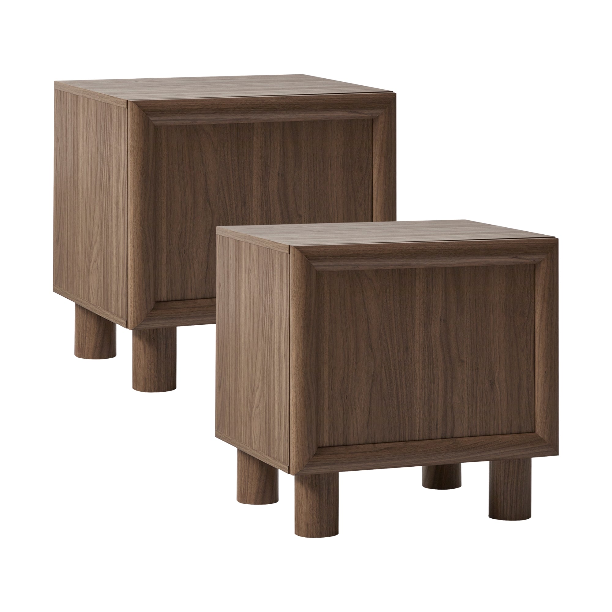 Linero Bedside Table Walnut (Set of 2)
