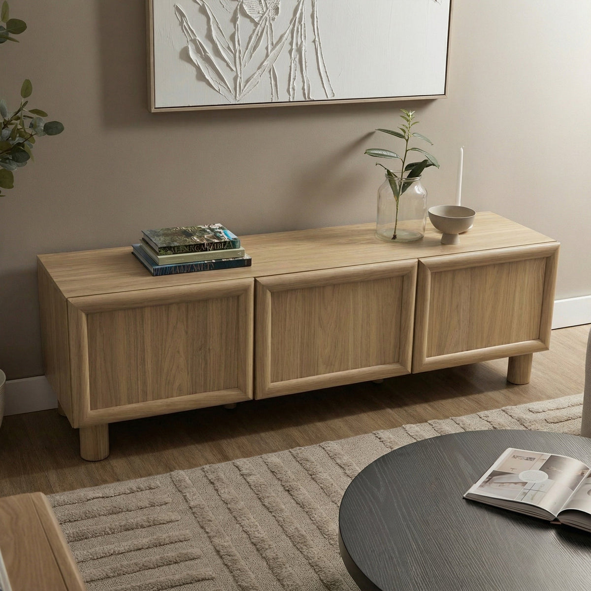 Linero Entertainment Unit Oak (160cm)