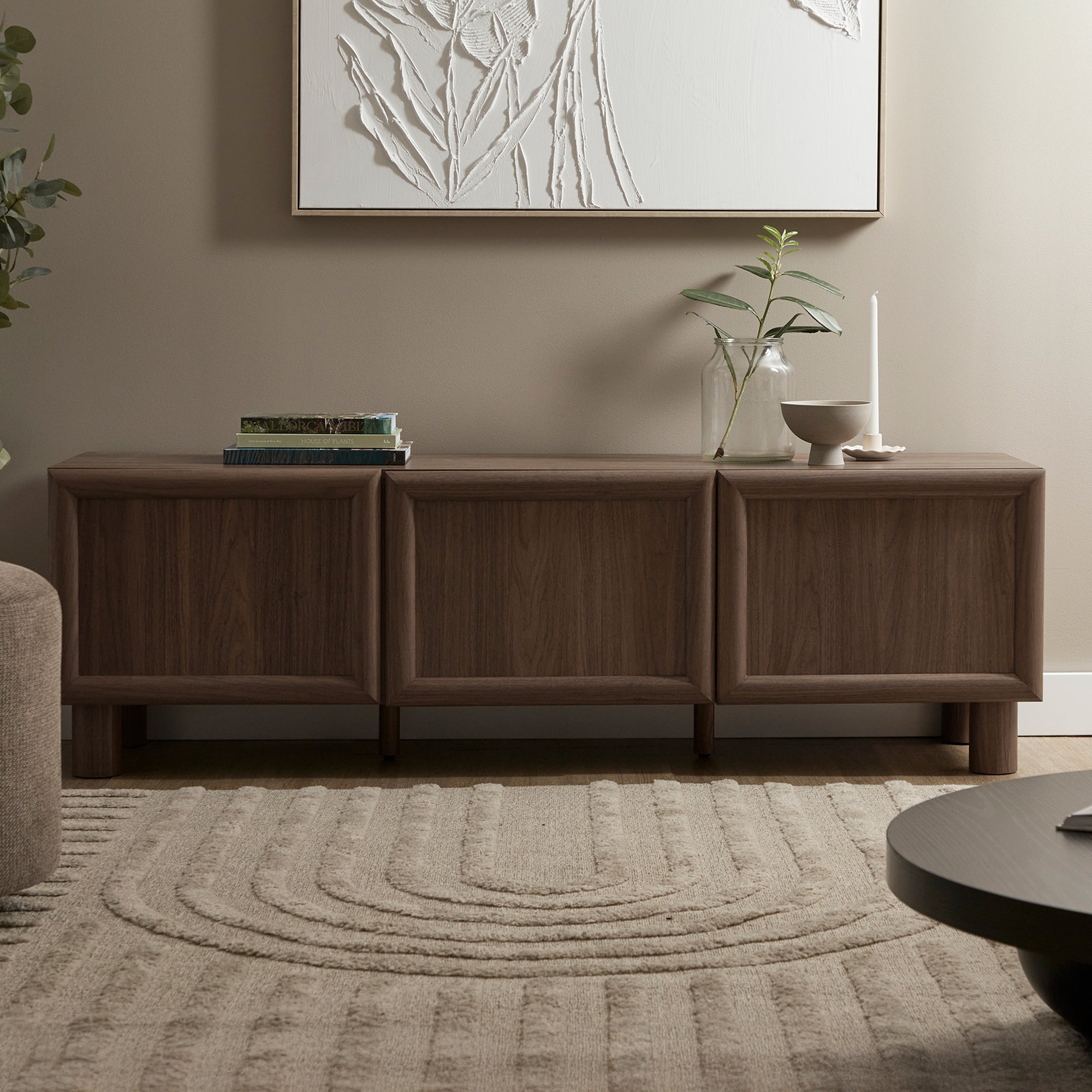 Linero Entertainment Unit Walnut (160cm)