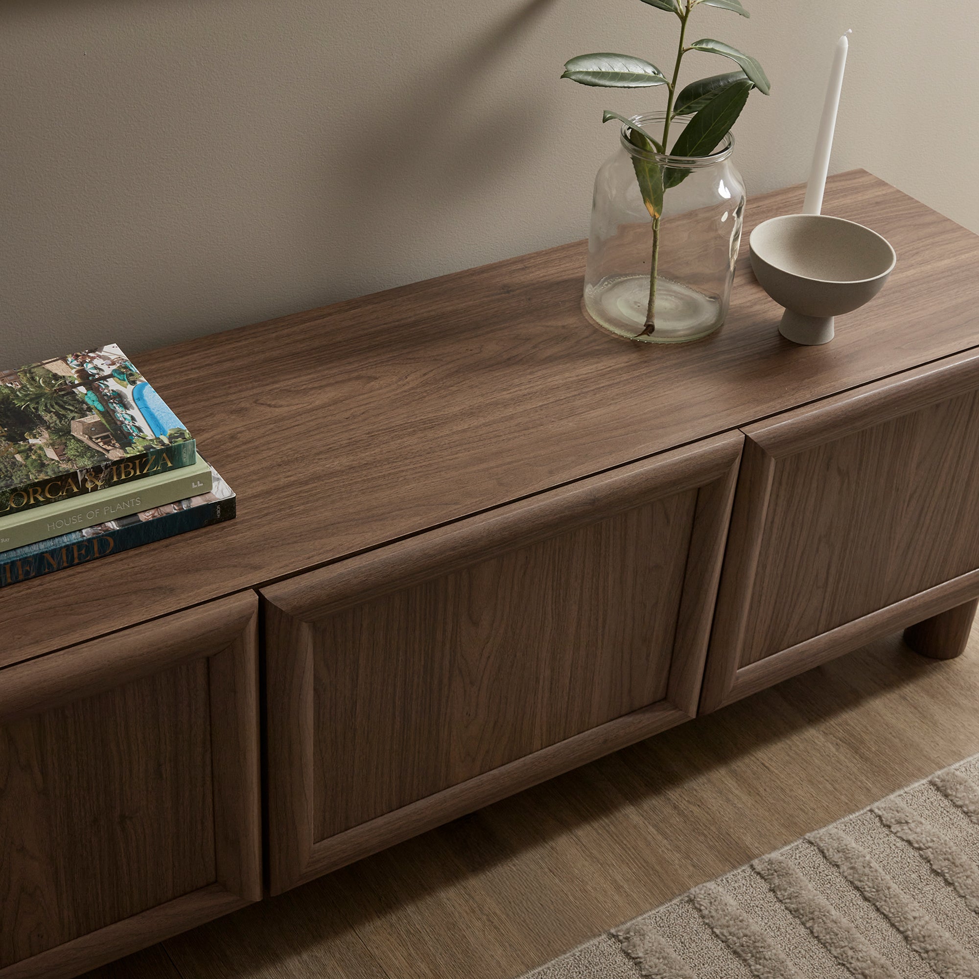 Linero Entertainment Unit Walnut (160cm)