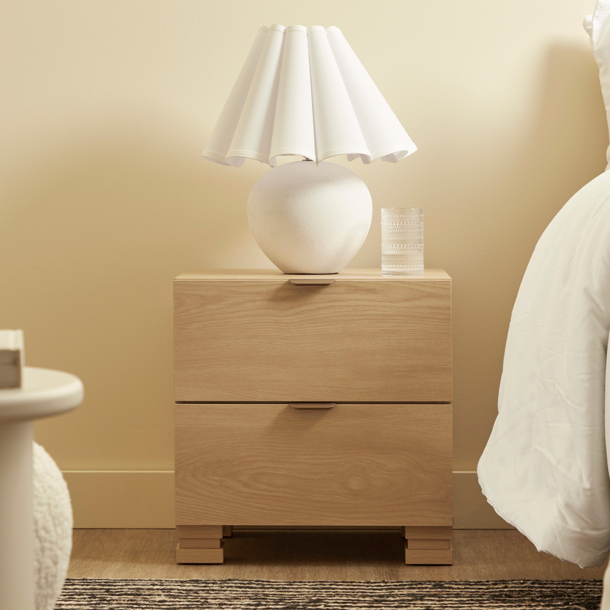 Malcom Bedside Table Oak (Set of 2)