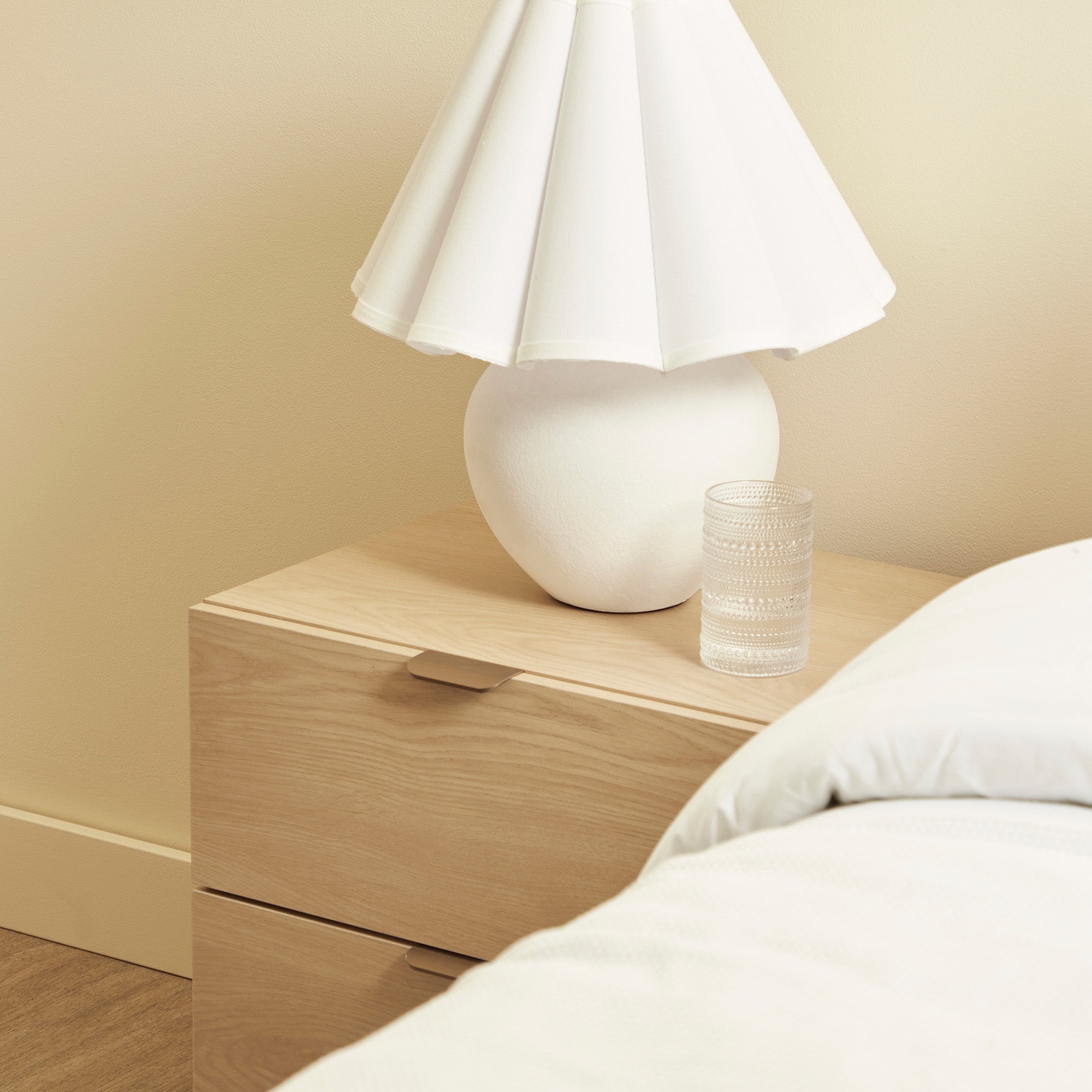 Malcom Bedside Table Oak (Set of 2)