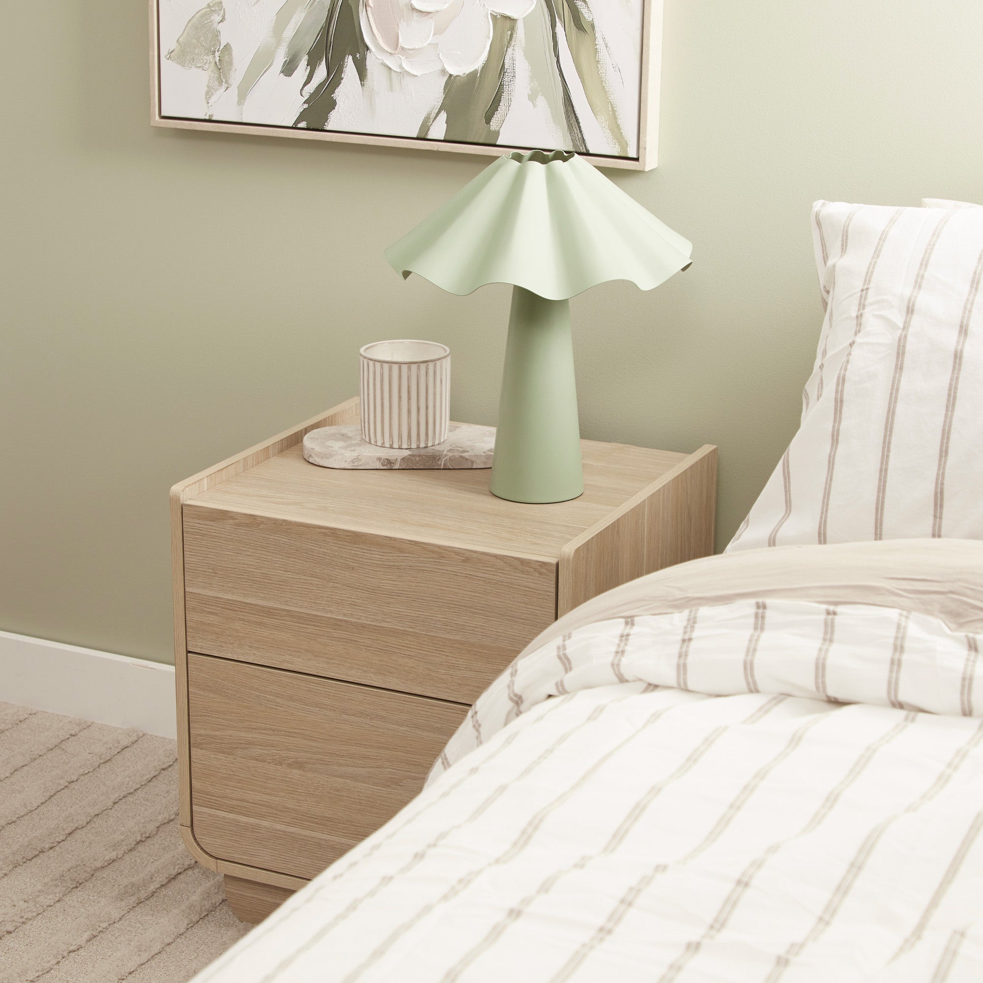 Malmo Bedside Table Oak (Set of 2)