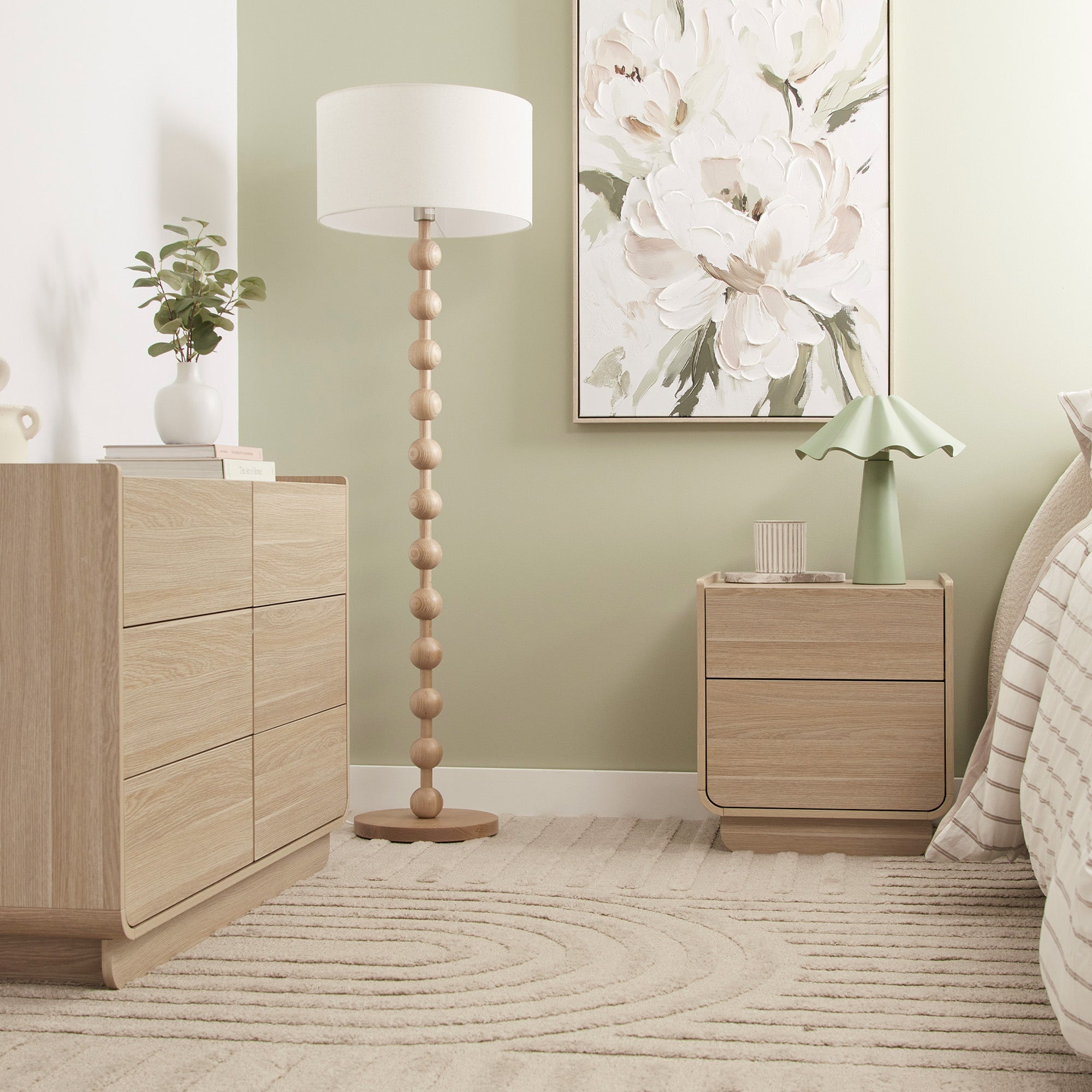 Malmo Bedside Table Oak