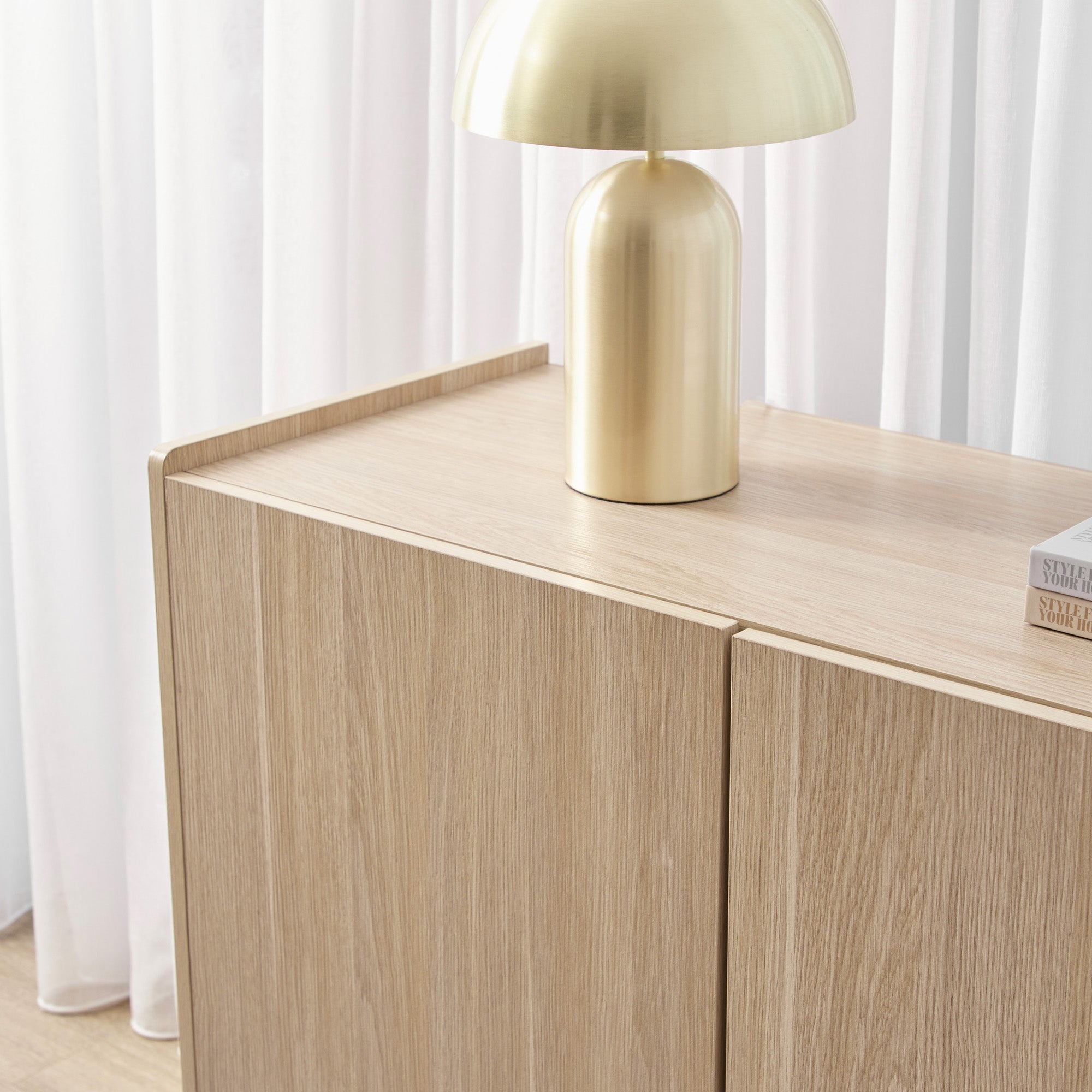 Malmo 3 Door Buffet Oak (140cm)
