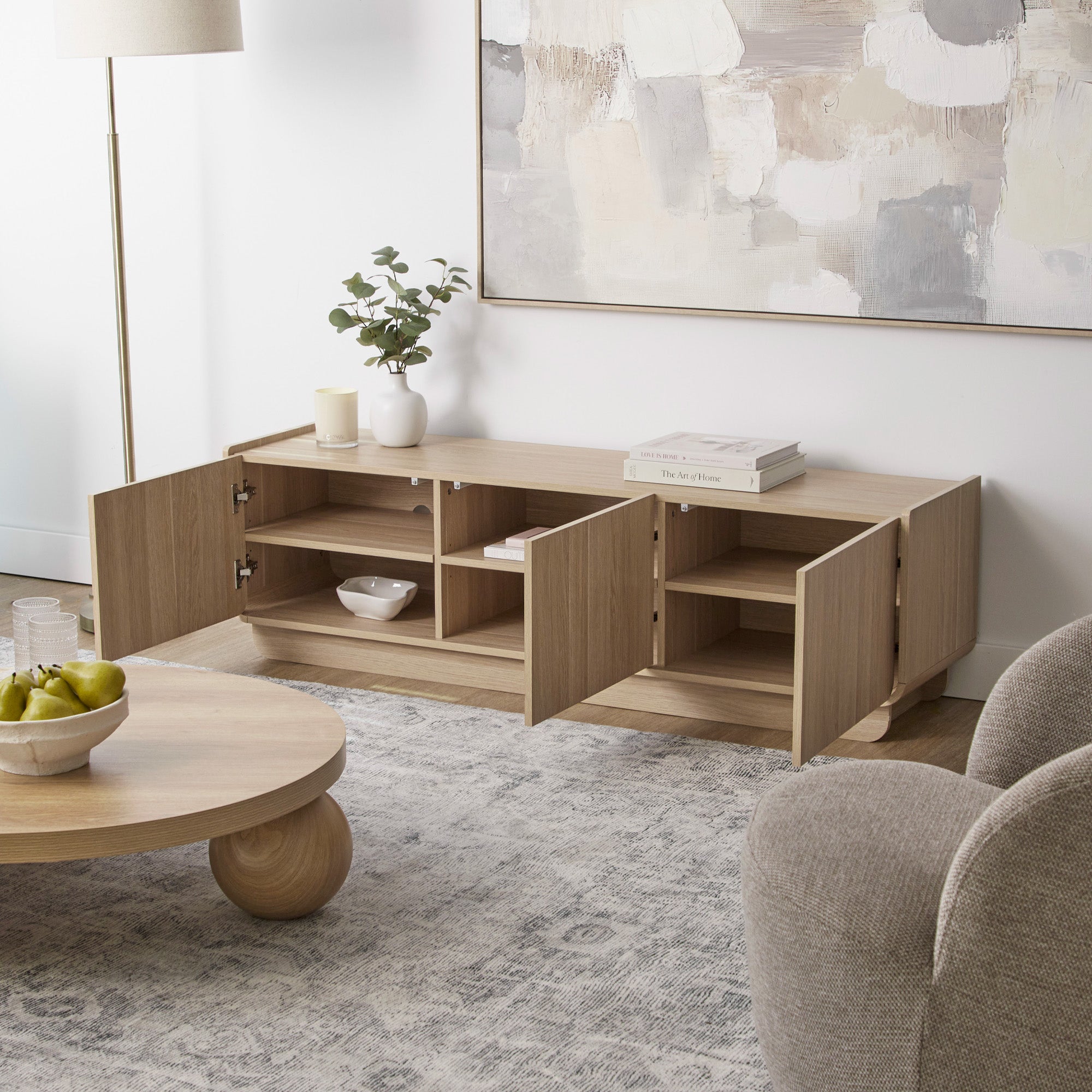 Malmo Entertainment Unit Oak (150cm)