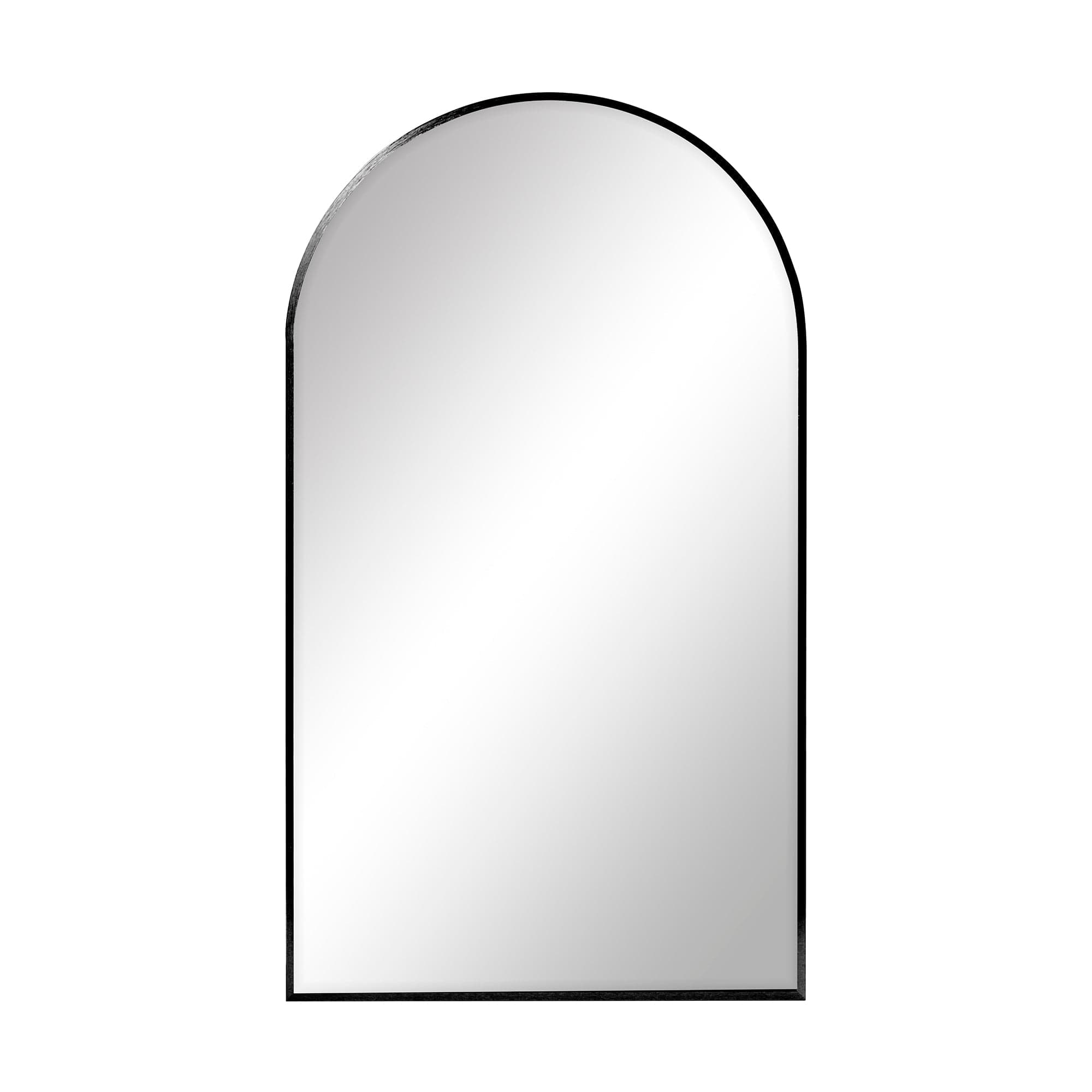 Naomi 80cm Arched Wall Mirror Black