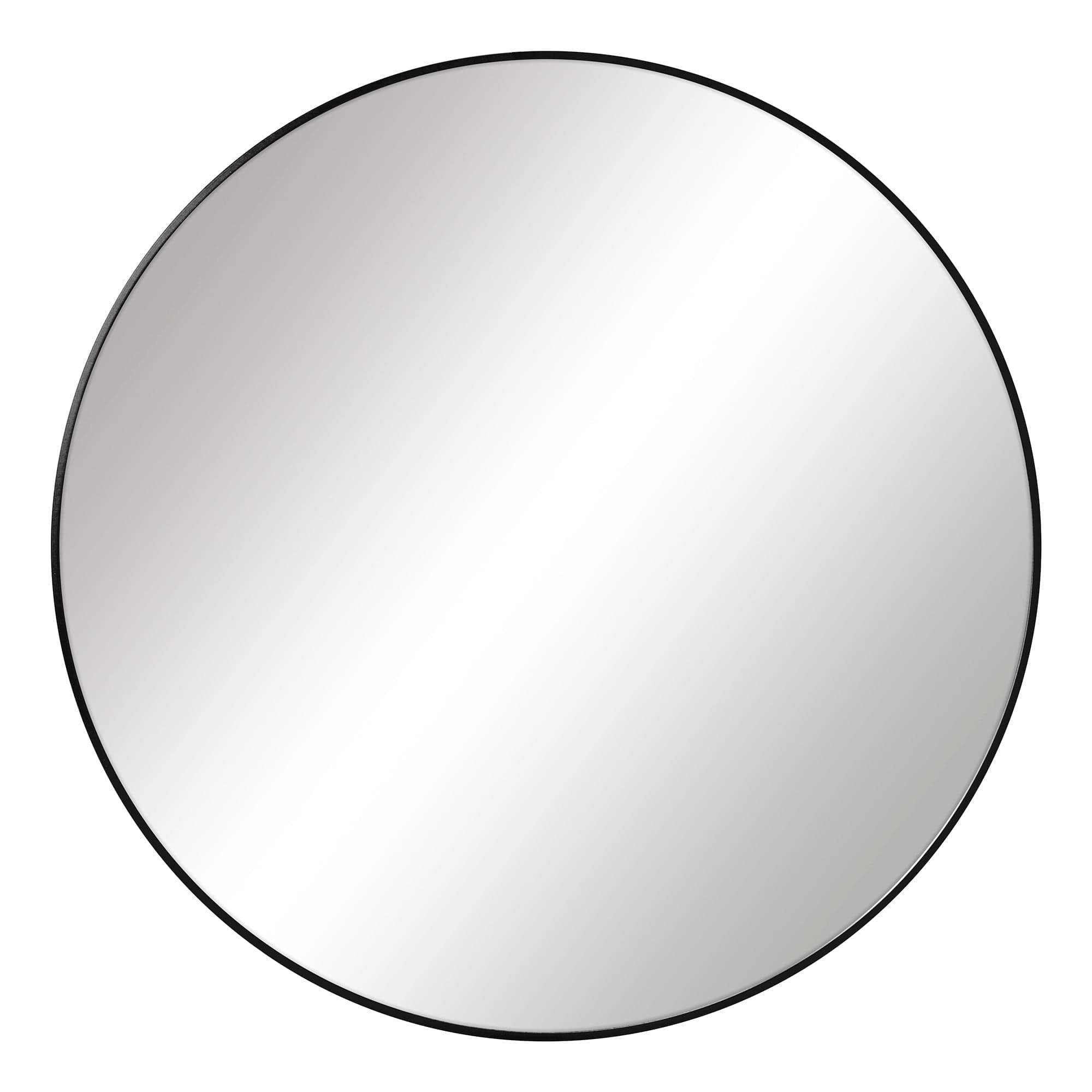 Linda 90cm Round Wall Mirror Black