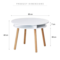 Neve Kids Storage Table White