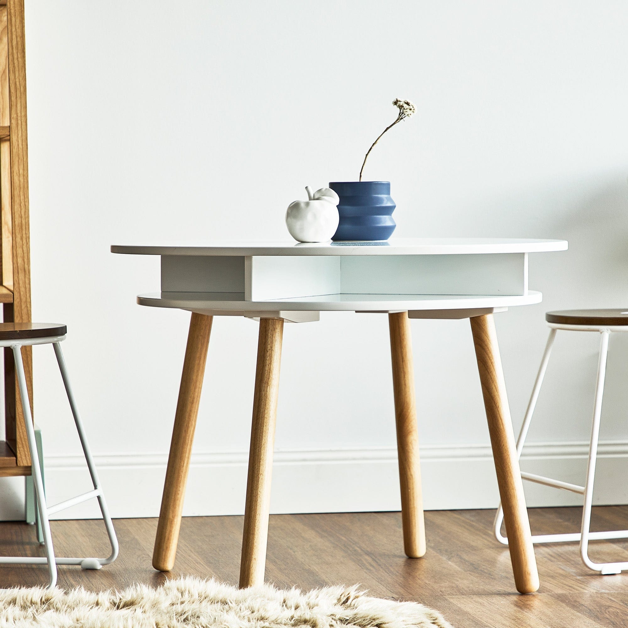 Neve Kids Storage Table White